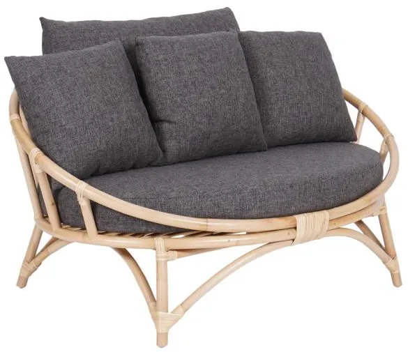 Muscat 2-Sitzer Lounge-Sofa dunkelgrau 127x102x70cm