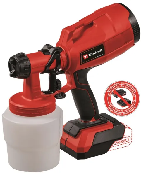 Einhell TC-SY 18/60 Li Kabellose Farbspritzpistole 18 Volt ohne Akku und Ladegerät