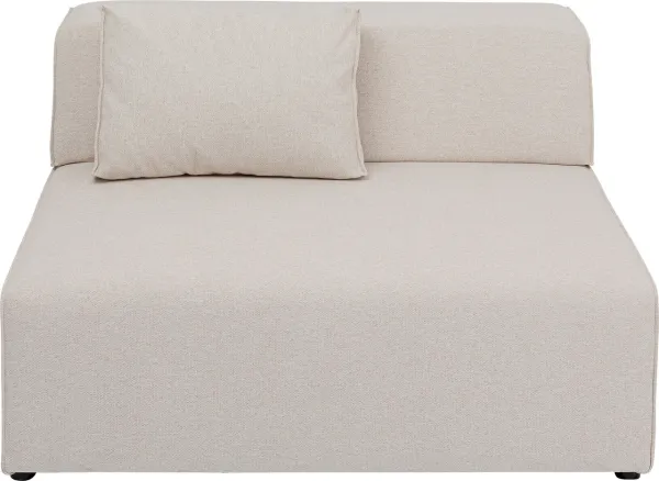 KARE DESIGN Infinity 2-Sitzer Modul Elements Cream, 120 cm - cremefarbener Polyester und Polypropylen