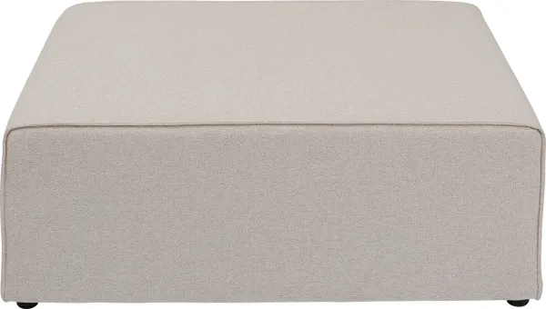 KARE DESIGN Infinity Pouff Elements Cream Modul - cremefarbener Polyester und Polypropylen (68x100)