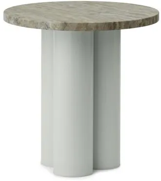 Normann Copenhagen Beistelltisch Dit Hellgrün/Silber Travertin