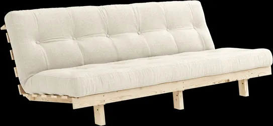 Karup Design Lean Schlafsofa mit Alpha Matratze 130x200 Leinen/Raw
