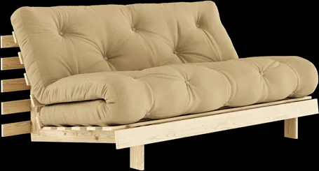Karup Design Roots Schlafsofa mit Matratze 160x200 758 Wheat Beige/Kiefernholz